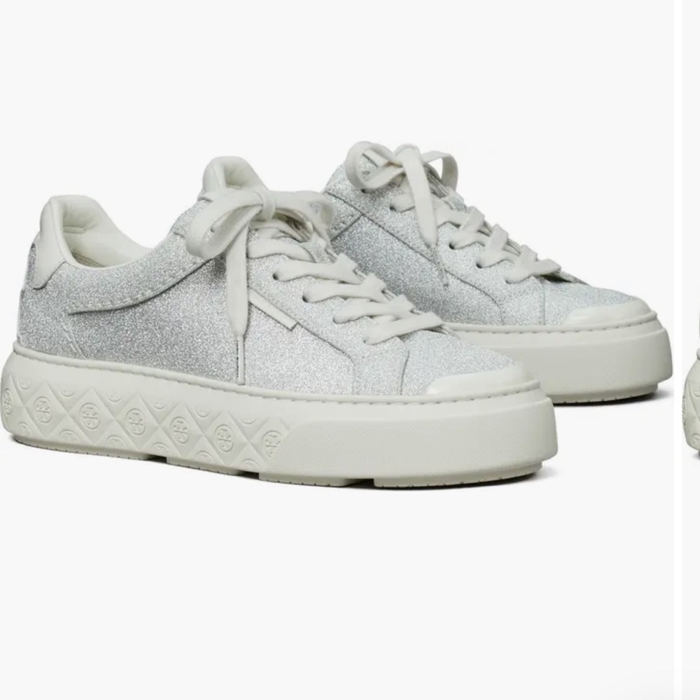 Tory Burch Ladybug Glitter Sneakers